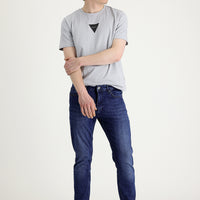 Koyu Mavi Slim Fit Dar Kesim Likralı Denim Pantolon