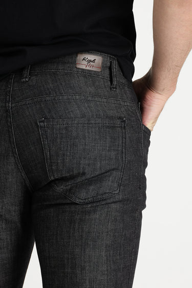 Siyah Slim Fit Dar Kesim Likralı Denim Pantolon
