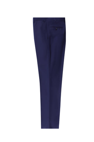 Orta Lacivert 4 Drop Relaxed Fit Rahat Kesim Klasik Kumaş Pantolon