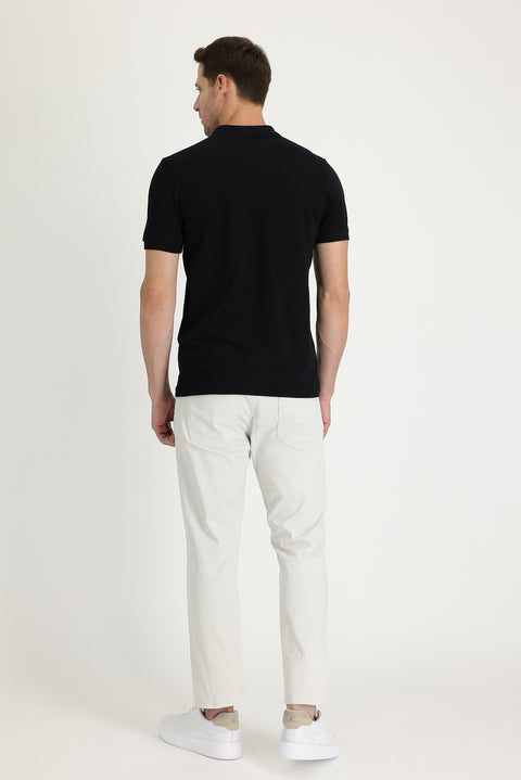 Stone Slim Fit Stretchy Canvas / Chino Trousers