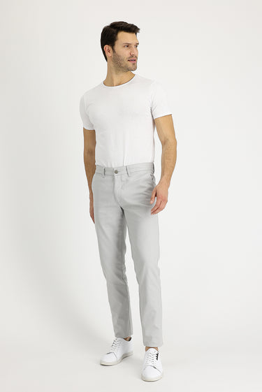 Kum Slim Fit Dar Kesim Likralı Kanvas / Chino Pantolon
