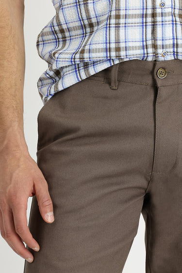 Orta Vizon Regular Fit Likralı Kanvas / Chino Pantolon