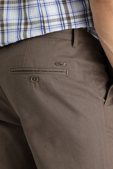 Orta Vizon Regular Fit Likralı Kanvas / Chino Pantolon