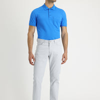 Orta Gri Slim Fit Dar Kesim Desenli Likralı Kanvas / Chino Pantolon