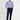 Orta Lacivert Slim Fit Dar Kesim Desenli Likralı Kanvas / Chino Pantolon