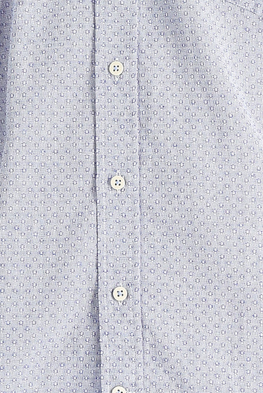 Koyu Mavi  Uzun Kol Relaxed Fit Rahat Kesim Desenli Gömlek