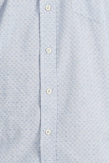 Mavi Uzun Kol Relaxed Fit Rahat Kesim Desenli Gömlek