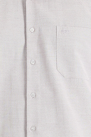 Açık Kırmızı Uzun Kol Klasik Desenli Pamuklu Kolay Ütülenebilir Gömlek