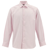 Pink Long Sleeve Classic Nano Care Water Repellent Stain Resistant 4 Seasons Cotton Shirt