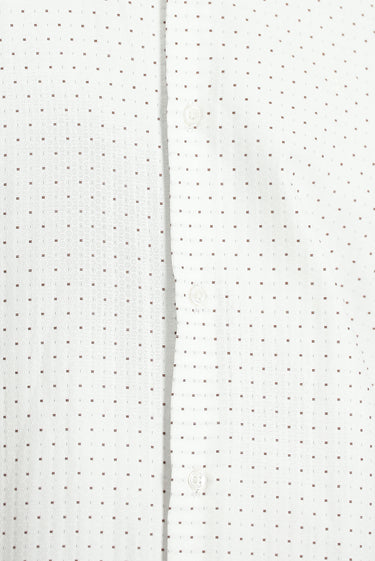 Açık Kahve  Uzun Kol Regular Fit Desenli Gömlek