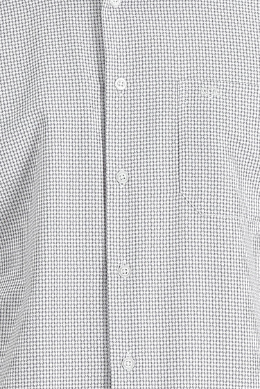 Orta Gri Kısa Kol Regular Fit Ekose Gömlek