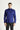 Orta Lacivert Uzun Kol Slim Fit Dar Kesim Klasik Non Iron Saten Pamuklu Gömlek