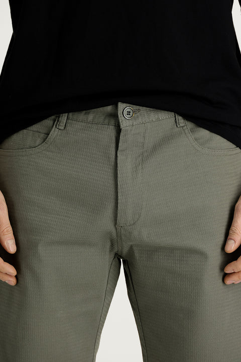 Medium Khaki Regular Fit Standard Cut Bermuda Shorts