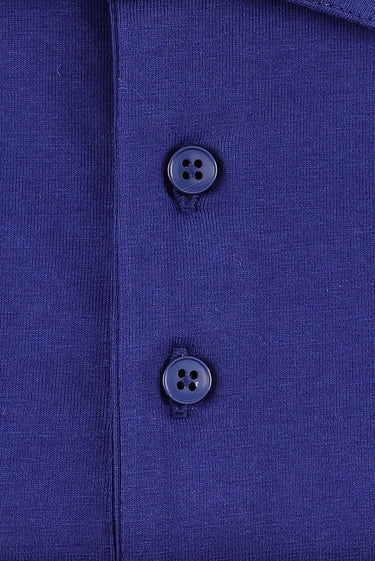 Orta Lacivert Büyük Beden Polo Yaka Pamuklu Süprem Tişört