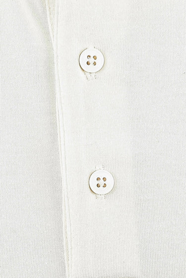 Ekru Büyük Beden Polo Yaka Pamuklu Süprem Tişört