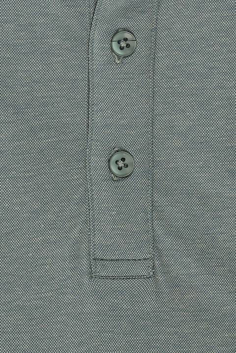 Zümrüt Yeşili Polo Yaka Regular Fit Tişört