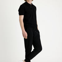 Siyah Slim Fit Dar Kesim Pamuklu Sweatpant / Eşofman Altı