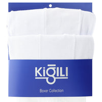 White 2-Pack Plus Size Cotton Supreme Boxer Shorts Set