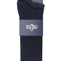 Medium Navy Blue 2-Pack Patterned Socks