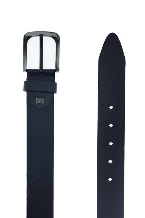 Dark Navy Leather Sport Belt