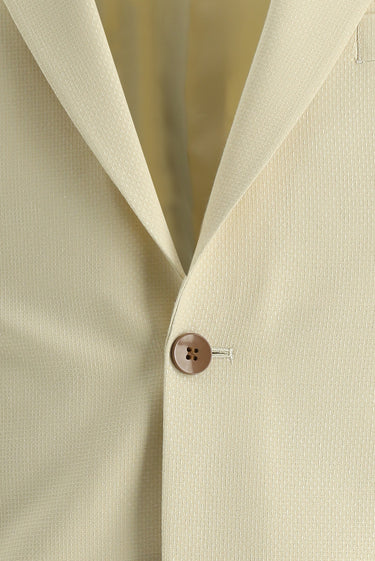 Krem Regular Fit Klasik Ceket