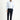 Koyu Lacivert Slim Fit Dar Kesim Beli Lastikli İpli Likralı Pantolon