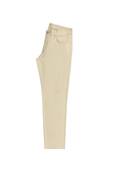 Açık Bej Slim Fit Dar Kesim Likralı Kanvas / Chino Pantolon