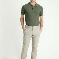 Açık Vizon Regular Fit Standart Kesim Likralı Kanvas / Chino Pantolon