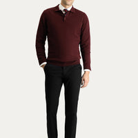 Siyah Relaxed Fit Rahat Kesim Likralı Kanvas / Chino Pantolon