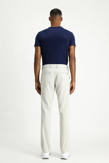 Açık Gri Slim Fit Dar Kesim Likralı Kanvas / Chino Pantolon