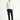 Koyu Lacivert Slim Fit Dar Kesim Beli Lastikli Keten Karışımlı Kanvas / Chino Pantolon