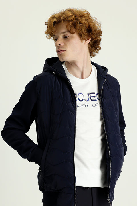 Orta Lacivert Slim Fit Spor Mont