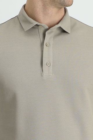 Orta Vizon Polo Yaka Slim Fit Dar Kesim Pamuk Tişört