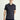 Siyah Polo Yaka Slim Fit Dar Kesim Fermuarlı Pamuklu Tişört