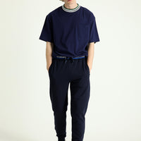 Koyu Lacivert Slim Fit Dar Kesim Pamuklu Sweatpant / Eşofman Altı