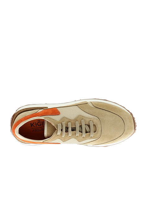 Orta Kahve Sneaker Deri Ayakkabı