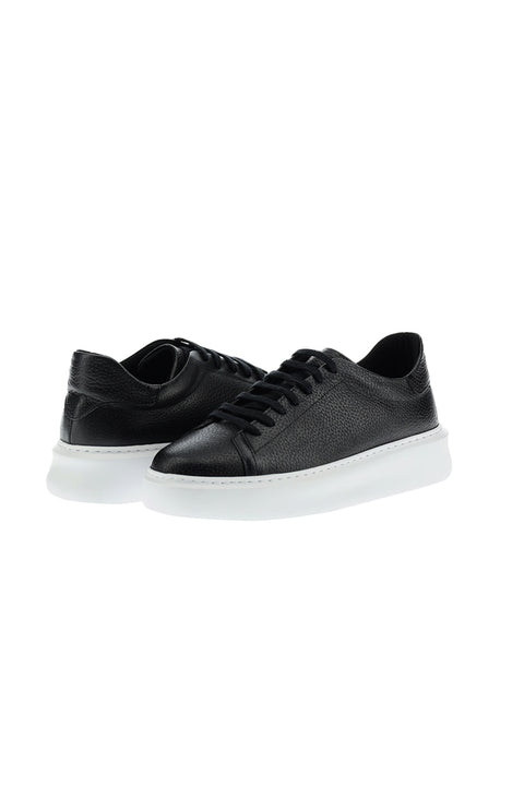 Siyah Sneaker Deri Ayakkabı