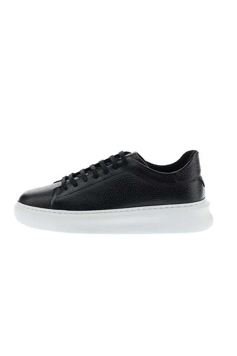 Siyah Sneaker Deri Ayakkabı