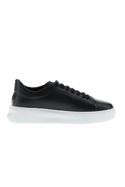 Siyah Sneaker Deri Ayakkabı
