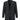 Siyah Slim Fit Dar Kesim Klasik Desenli Ceket