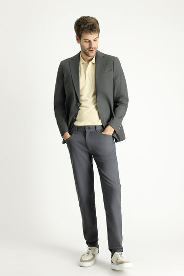 Açık Füme Regular Fit Pamuklu Spor Ceket