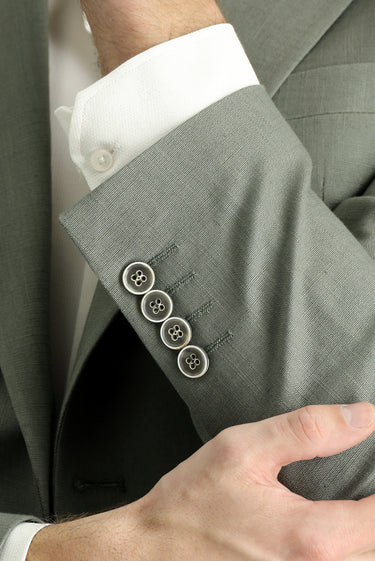 Küf Yeşili Regular Fit Pamuklu Spor Ceket