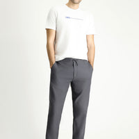 Koyu Füme Regular Fit Standart Kesim Beli Lastikli İpli Pamuk Jogger Pantolon