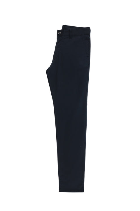 Koyu Lacivert Regular Fit Standart Kesim Likralı Kanvas / Chino Pantolon