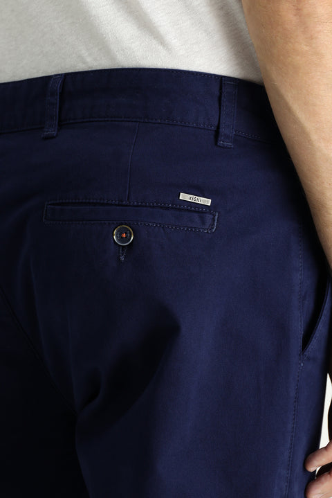 Açık Lacivert Regular Fit Standart Kesim Likralı Kargo Pantolon