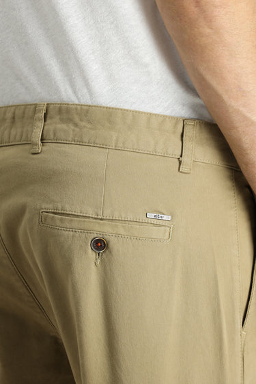 Orta Bej Regular Fit Likralı Kargo Pantolon