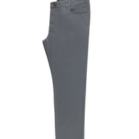 Orta Gri Relaxed Fit Rahat Kesim Likralı Kanvas / Chino Pantolon