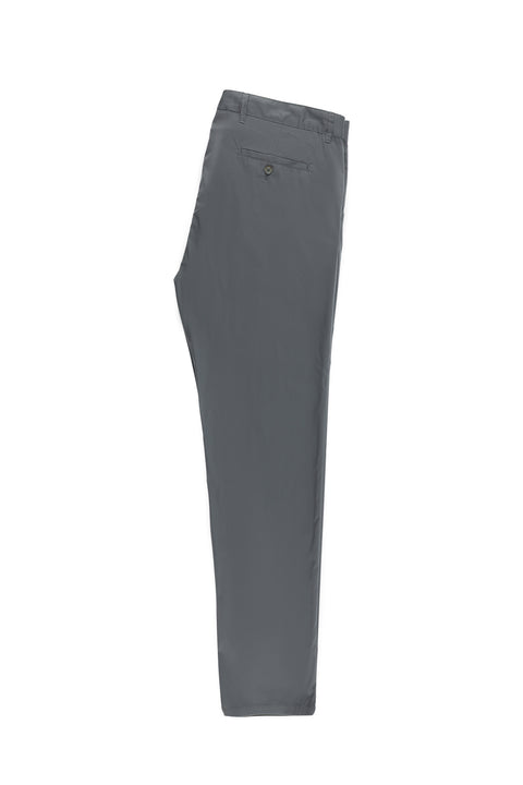 Orta Gri Relaxed Fit Rahat Kesim Likralı Kanvas / Chino Pantolon