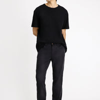 Koyu Antrasit Regular Fit Standart Kesim Likralı Denim Look Pantolon