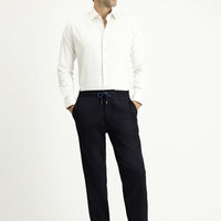 Açık Lacivert Slim Fit Dar Kesim Beli Lastikli İpli Likralı Jogger Pantolon